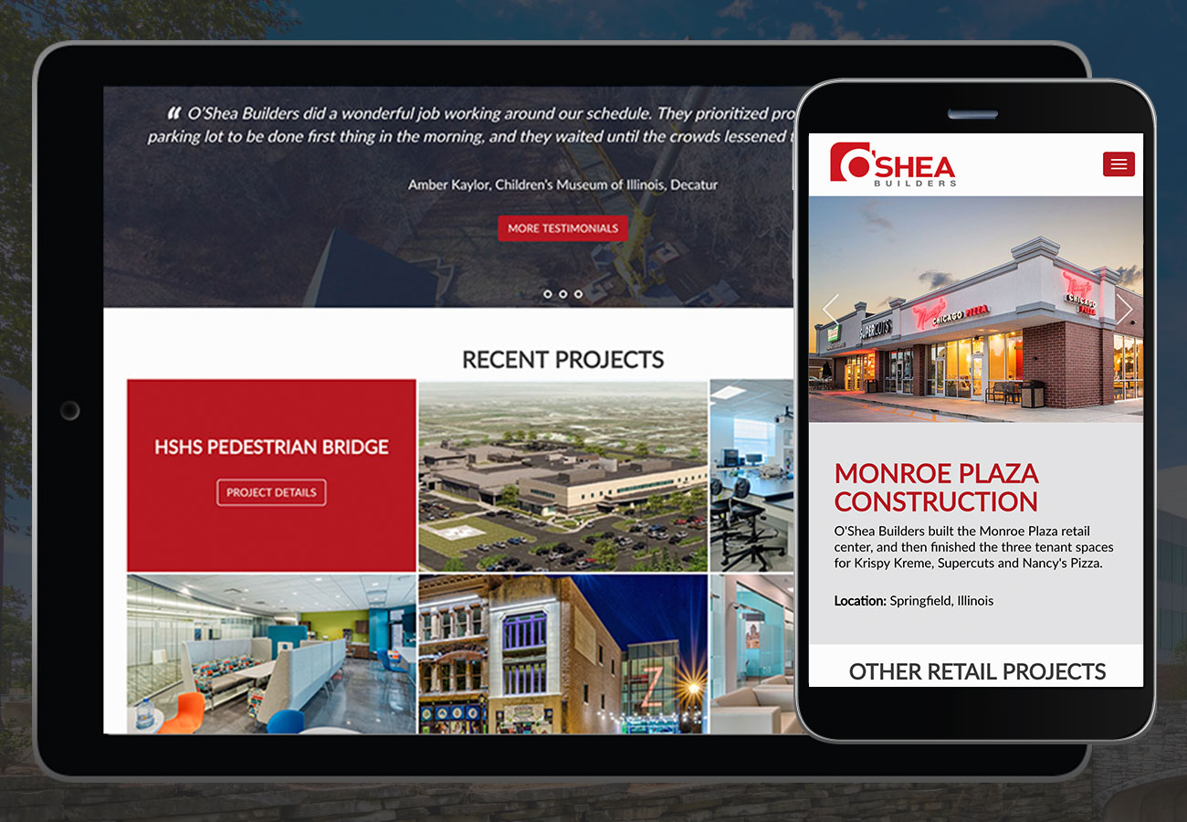 O'Shea Builders Tablet & Mobile